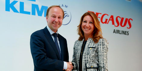 KLM ile Pegasus'un dev işbirliği