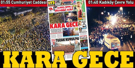 Polis dün gece Gezi Parkına girdi