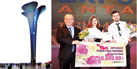 Antalyaya palmiyeli Expo Tower