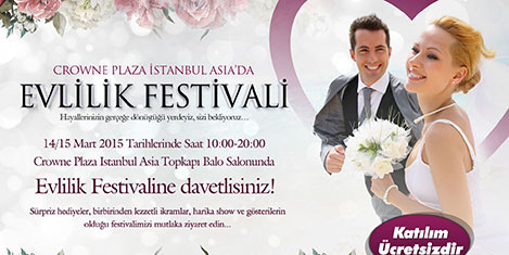 Crowne Plaza Asia'da Evlilik Fuarı