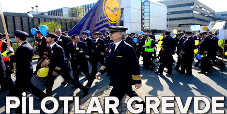 Lufthansa pilotları yine greve gidiyor
