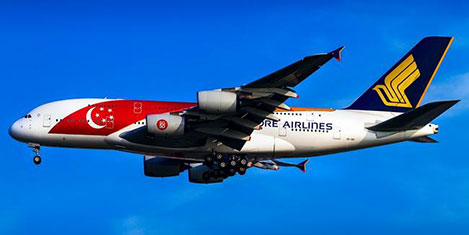 Singapurun 50ci yılına A380