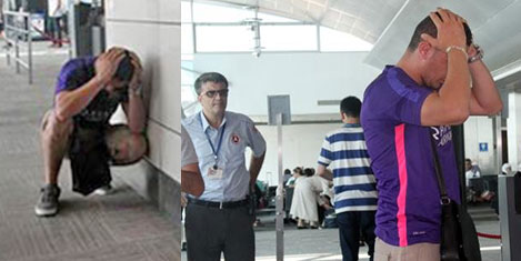 Yolcu camı kırıp aprona çıktı