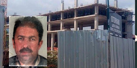 Sendika oteli inşaatında ölüm