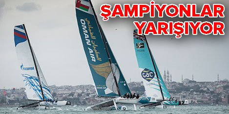 Şampiyon yelkenciler İstanbulda