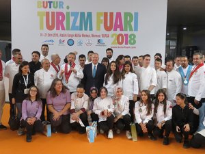 Bursa Turizm Fuarı'nda Genç Aşçılara ödüller verildi