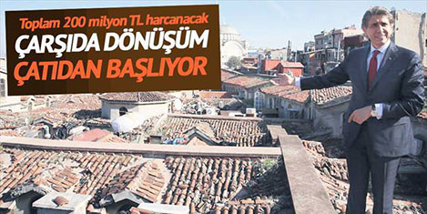 Kapalıçarşı çatıdan yenileniyor
