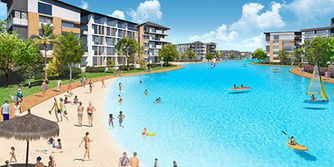 Yüzülebilir yapay lagün keyfi