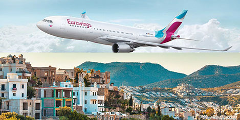 Eurowings Almanyayı tatile uçuruyor