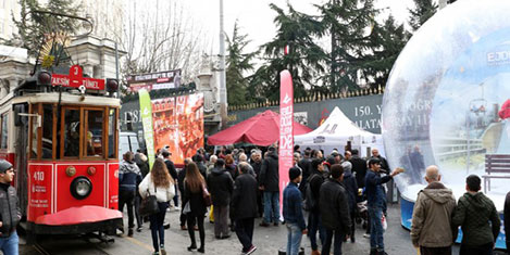 Erzurumun Turizm Tırı Taksimde