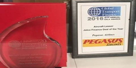 Pegasusa Uçak Finansmanı Ödülü