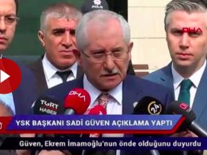 Son dakika… YSK Başkanı Güven: Ekrem İmamoğlu önde