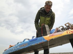Dunnett, sörf tahtası ile Norveç'ten Kastamonu'ya ulaştı