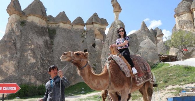 Kapadokya'yı 7 ayda 854 bin turist gezdi