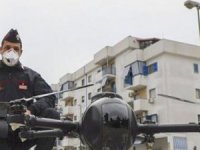 İtalya'da polis insanların ateşini drone ile öçüyor