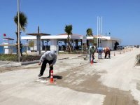 Manavgat'ta halk plajları sosyal mesafeye göre açıldı