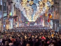 Taksim'e insan seli aktı
