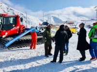 Erzurum'da snowboard için özel pist yapılıyor