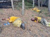 Manavgat'ta iki orman işçisi araç içinde yanarak can verdi