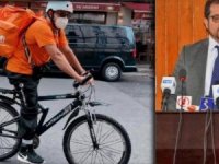 Afganistan'ın eski bakanı bisikletli kuryelik yapıyor