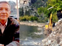 Dalyan'da kanalın molozlarla doldurulmasına tepki