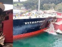 Tarihi yalıya çarpan gemiye haciz konuldu