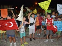 Marmaris'te meydana planlanan proje protesto edildi