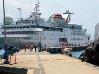 Lübnanlı turistler Orient Queen gemisi ile Alanya'ya geldi