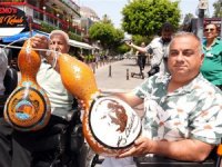 Engellilerin yaptığı süs su kabakları Alanya'yı aydınlatacak!