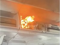 Çin'den Güney Kore'ye giden uçakta yangın! Acil iniş yaptı