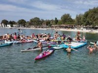 Paddle sezonu Foça’daki renkli finalle tamamlandı