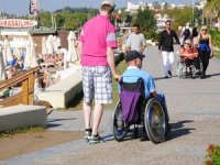 Alman engelli turistler Side'ye geliyor