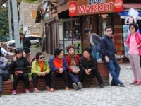 Güney Koreli turistler Side kış dönemi turuna geldiler