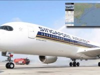 En uzun uçuşta Singapur'un A350'si Newark'a indi