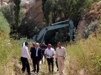 Ortahisarda peri bacası tahribi