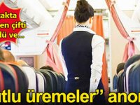 Hostes uçakta sevişen çifti kutladı