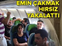 Çakmak uçak hırsızlarını yakalattı