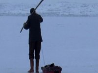 Çıldır Gölü dondu