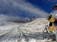 Erciyes Dağında suni kar
