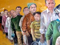 "Liderler Mülteci Olsa" sergisi