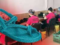Sezon modası halat sandaletler