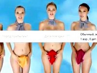Çıplak hostes reklamına tepki