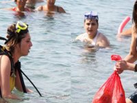 Konyaaltında kıyı temizliği yapıldı