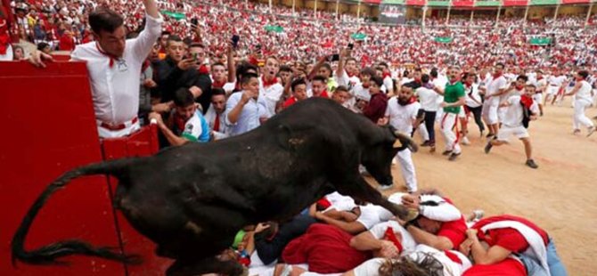 Boğaların koştuğu San Fermin festivali 35 yaralı ile bitti